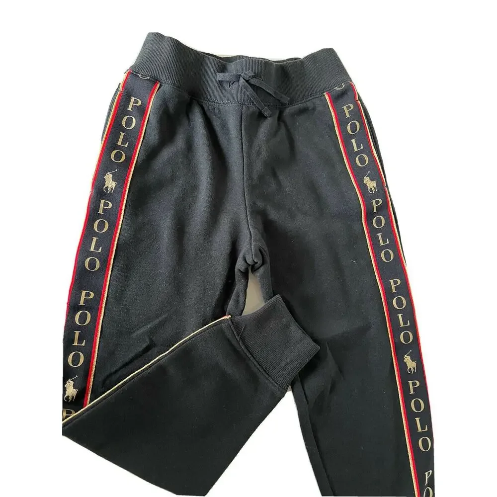 Polo Ralph Lauren Girl's Black Pant M (8-10) NWT